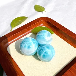 Hochwertige natürliche Larimar Kugel Kristall Heils tein Larimar Kugel für Meditation Geschenk