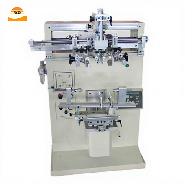Glass Oval Rotary Printer Paper Cup Bottle Automatic Screen Printing Machine For Sale