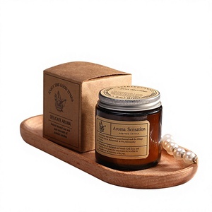 Vela Aromática Artesanal de Cera de Soya con Aceites Esenciales Vegetales, Sin Humo, Estilo <span class=keywords><strong>Jo</strong></span> <span class=keywords><strong>Malone</strong></span>, Inspirada en Instagram, en Frasco, para Regalo - Product Image 1