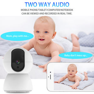 Caméra intelligente <span class=keywords><strong>sans</strong></span> fil pour animaux de compagnie avec surveillance <span class=keywords><strong>WiFi</strong></span> double bande, audio bidirectionnel, détection de mouvement, vision nocturne HD 1080p, grand angle de 130 degrés, cloud - Product Image 2