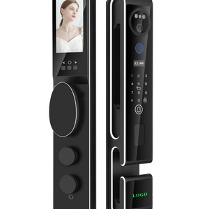 กุญแจล็อคอัจฉริยะ Qleung S666 สีดำ ระบบจดจำใบหน้า 3 มิติ สแกนลายนิ้วมือ ควบคุมผ่านแอพพลิเคชั่น สำหรับความปลอดภัยภายในบ้าน - Product Image 2