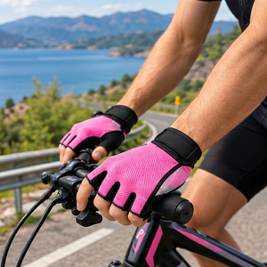 <b>Fingerless</b> Cycling <b>Gloves</b> for <b>Men</b> and Women Breathable Padded Bike <b>Gloves</b> for Road Cycling and Outdoor Sports - Product Image 6