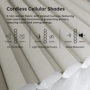 Persianas Celulares SAMADHI de Apertura Superior e Inferior, Persianas Manuales de Nido de Abeja, Tamaño Personalizado para el Hogar, Dormitorio, Sala de Estar, Guardería - Product Image 4