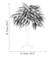 Lampe de table créative romantique lampe en plumes d'autruche nordique hôtel chambre chevet moderne luxe cuivre lampes de table en plumes d'autruche