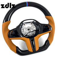 Volant en cuir perforé personnalisé en fibre de carbone pour BMW Série 3, Série 5, M2, M3, M4, M5, G20, G30, G31, G32, X3, G01, G02, G87, G80