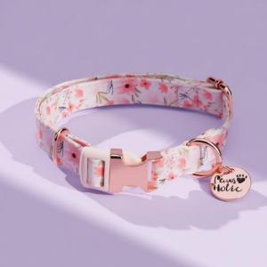 Collar para Perro de Algodón Suave con Estampado de Lujo Exclusivo Talla M, Ligero, Transpirable, Lavable, Diseño Moderno y Elegante, Personalizado y Duradero - Product Image 1