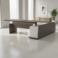 Bureau moderne en L de luxe pour ordinateur, table de direction, ensemble de mobilier de bureau pour PDG et cadres, personnalisation usine