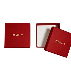 Custom Printed Rigid Cardboard Jewelry <b>Box</b> Wholesale Velvet <b>Lid</b> <b>Small</b> Gift Packaging <b>Box</b> Hot Stamping Logo For Ring Earring - Product Image 5