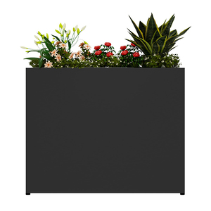 JH-Mech Bac à légumes surélevé robuste pour plantes d'extérieur, facile à installer, <span class=keywords><strong>pieds</strong></span> réglables, 38"*10"*30", bac à plantes en métal pour extérieur - Product Image 1
