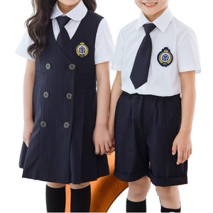 Babi (blouse) D'école Pour Enfant - Col V Style Italien - Carreaux - KLOTTZ