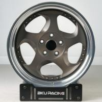 عجلات BKU المصنوعة من قطعتين 5x112 مقاس 17 و18 و19 بوصة لسيارات السباق لطرازات BMW M3 M4 F30 F80 G20 G21 G22 G80 G82 ستايل 21