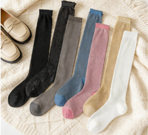 <span class=keywords><strong>Calze</strong></span> Glitterate Estive 2026ZP da Donna Sottili Sopra il Ginocchio con Glitter - Product Image 1