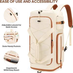 35 एल स्पोर्ट्स ट्रैवल जिम डफिल बैग पुरुषों और महिलाओं के लिए जूते और लैपटॉप डिब्बों के साथ हवाई यात्रा बैकपैक - Product Image 2