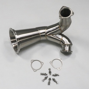 Top-Quality Reducing Straight Downpipe Exhaust With Brushed for Audi S4 S5 B9 2019-2022 3.0T,OEM & ODM Available - Product Image 4