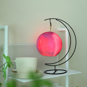 Lámpara de Luna 3D mágica moderna, LED Metal de luz de noche, interruptor sensible al tacto alimentado para la decoración del hogar y la decoración de la sala de estar OUYEOU - Product Image 5