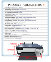Imprimante DTF multifonctionnelle automatique A3+ 33cm XP600 avec four pour T-shirts A4, idéale pour les petites entreprises à domicile