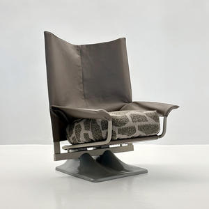 เก้าอี้พักผ่อนสไตล์เรโทรสุดหรูพร้อมฐานยึดติดและพนักพิงทรงถุงถั่วแบบนามธรรม สำหรับบ้าน โรงแรม สำนักงาน ห้องนั่งเล่น จากโรงงานโดยตรง - Product Image 1