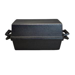 Moule à pain en fonte MIXWARES avec couvercle, 2 pièces, robuste, pour un cuisson uniforme des sandwichs, du pain à la banane et du pain de viande - Product Image 1