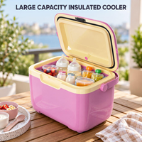 Conteneur isotherme rigide en PP avec couvercle hermétique, glacière portable pour aliments frais et boissons, idéal pour les voyages et pique-niques, préservation de la chaleur, OEM