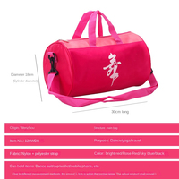 2025 nouveau YCH logo personnalisé pliable rose danse sac polochon grand voyage Sport Gym Ballet danse Costume sac fille sac de sport