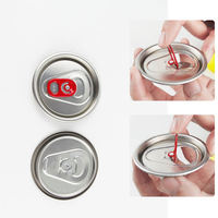 Boîte de conserve ronde en aluminium pour boissons gazeuses, 202, avec couvercle en plastique complet, ouverture facile pour les canettes de boissons