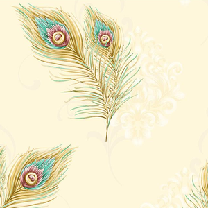 Décoration murale 3D aux couleurs estivales magnifiques, <span class=keywords><strong>papier</strong></span> <span class=keywords><strong>peint</strong></span> à plumes <span class=keywords><strong>de</strong></span> <span class=keywords><strong>paon</strong></span> - Product Image 3