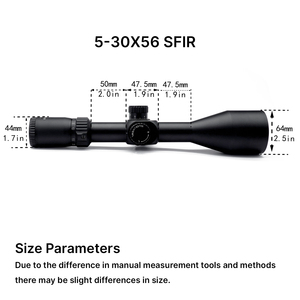 กล้องเล็ง BANGBANG 5-30x56 SFIR SFP สำหรับล่าสัตว์ ขนาดหลอด 30 มม. ระบบออปติคอล HD พร้อมไฟส่องสว่าง กันน้ำ สำหรับกีฬากลางแจ้ง - Product Image 6