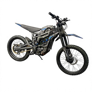 Nueva Motocicleta Todoterreno Eléctrica STING R PRO 72V Estilo Sur Ron, Diseño Camuflaje Azul Mate, Suspensión Completa - Product Image 1