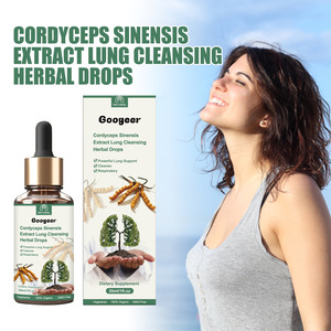 Gouttes d'herbes de Cordyceps Sinensis prêtes à être expédiées, 30 ml, complément pour la santé respiratoire, marque privée OEM - Product Image 1