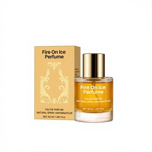 Profumo Fire on Ice, Fragranza Unisex al Mirtillo, Rosa e Cedro, <span class=keywords><strong>Eau</strong></span> <span class=keywords><strong>De</strong></span> <span class=keywords><strong>Parfum</strong></span> 50ml, Profumo a Lunga Durata, Etichetta Privata - Product Image 2