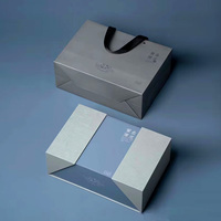 Boîte d'emballage de luxe à double ouverture avec logo personnalisé, boîte rigide pliable pour parfum, aromathérapie, boîte en papier pour bouteilles