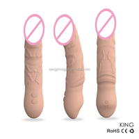 Stoßender Dildo-Vibrator aus Realistischem Silikon mit Starkem Saugnapf Erotikspielzeug für Frauen OEM Großhandel