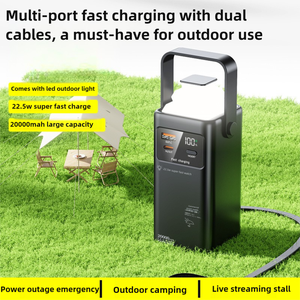 Hochleistungs-Powerbank mit 80000mAh, Schnellladefunktion, LED-Anzeige und 2-in-1-Kabel für Reisen - Product Image 4