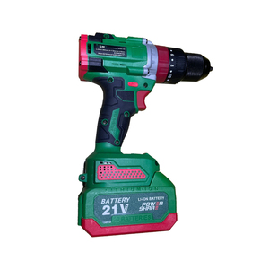 Accuboormachine 20V Hychika Hamer Impact Driver Power Met <span class=keywords><strong>10</strong></span> Batterijen, Twee En Één Lading - Product Image 3