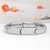 Bracelet italien Module classique série soudage en option Libellule crabe ananas Design fait main en acier inoxydable bricolage petite amie
