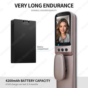 Nhà Máy Giá tuya cuộc gọi video sinh trắc học vân tay nhận dạng khuôn mặt thông minh cửa máy ảnh khóa cho cổng Keyless thông minh khóa cửa - Product Image 5