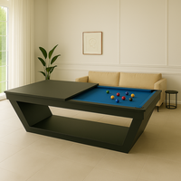 Meilleure vente : Table de billard de luxe professionnelle en bois massif de 8 pieds ou 9 pieds, avec plateau en ardoise, pour l'extérieur, bureau ou salle à manger