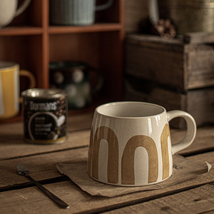 Taza de Cerámica Japonesa Retro de Alta Calidad, Taza de Gran Capacidad para Desayuno, Café y Agua, Taza de Lujo para Beber en Casa, Venta al Por Mayor - Product Image 3