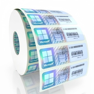 Miễn phí vận chuyển Win 10 Pro coa Sticker toàn cầu 100% trực tuyến kích hoạt Win 11 Pro OEM Key Sticker nhãn 12 tháng bảo hành - Product Image 2