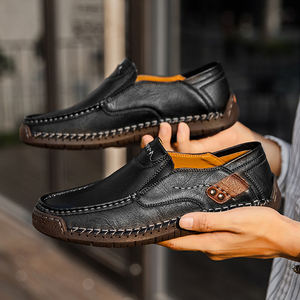 <span class=keywords><strong>Chaussures</strong></span> décontractées pour hommes, tendance, printemps-automne, fabrication artisanale, respirantes, antidérapantes, résistantes <span class=keywords><strong>à</strong></span> l'usure, <span class=keywords><strong>à</strong></span> enfiler, pour le travail - Product Image 1