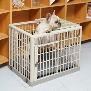 Gabbia per Cani in Resina Solida con Toilette e Ruote Girevoli, Imballaggio Resistente per Cani di Piccola/Media Taglia, Recinto per Barboncini - Product Image 4