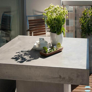 Brickell Collection <span class=keywords><strong>Table</strong></span> à manger carrée moderne en <span class=keywords><strong>béton</strong></span> Ensembles de <span class=keywords><strong>table</strong></span> de <span class=keywords><strong>pique</strong></span>-<span class=keywords><strong>nique</strong></span> durables pour l'intérieur et l'extérieur Cuisine personnalisée Hôtel Villa - Product Image 5