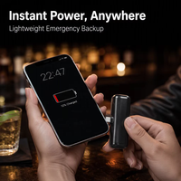 Vente en gros d'usine, mini batterie externe jetable 5W à charge rapide, chargeur à usage unique, batterie externe à usage unique pour les voyages et les situations d'urgence