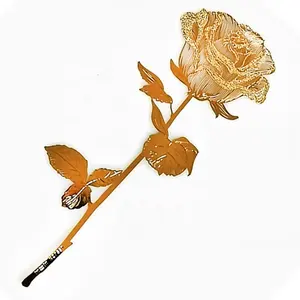 Grosir Logam Emas Rose Crane Klasik Penanda Buku Souvenir Kustom Lucu Pembatas Buku