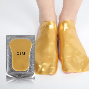 Derma-mascarilla de colágeno para pies, mascarilla hidratante con queratina dorada para Spa - Product Image 2