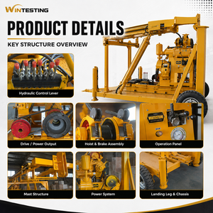 Trivella Portatile a Gantry per Perforazione e Pozzi d'Acqua Modello 1115 del Produttore - Product Image 3