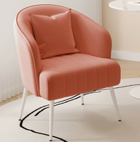 Fauteuil individuel de luxe, confortable, en velours, fauteuil baril, canapé, fauteuil d'appoint pour salon