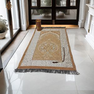 Ensemble de tapis de prière musulman portable Sajadah avec tasbih 99 perles, boîte <span class=keywords><strong>cadeau</strong></span>, tapis de voyage doux, <span class=keywords><strong>cadeau</strong></span> islamique pour Ramadan, <span class=keywords><strong>Eid</strong></span>, Hajj, mariage - Product Image 6
