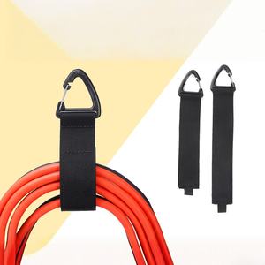 Tali Pengikat Barang Nylon <span class=keywords><strong>Hook</strong></span> <span class=keywords><strong>and</strong></span> <span class=keywords><strong>Loop</strong></span> Heavy Duty dengan Gesper Segitiga untuk Berkemah - Product Image 2