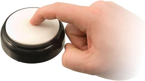 Bouton sonore interactif pour mains, entièrement programmé avec 102 phrases aléatoires, chiffres 1-6, excellent cadeau ludique et amusant en plastique - Product Image 2